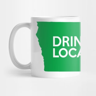 Iowa Drink Local IA Green Mug